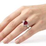 Ruby Kalp Vip Yüzük - Görsel 2