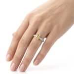 Golden Topaz Baget Vip Yüzük - Görsel 2