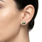 Emerald Gold Çıtır Küpe - Görsel 2