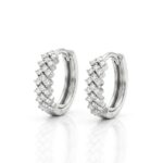 Chevron Silver Halka Küpe