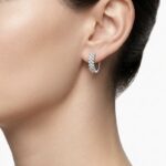 Chevron Silver Halka Küpe - Görsel 2